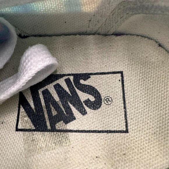 Vans Authentic Old Skool Blue Pink Swirl Oil Slick Low Top Sneakers Size M 5.5 W - Picture 8 of 9